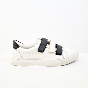 Agnes B. White Leather Tenko Sneakers | Size: 38